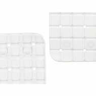 Antislipmat voor in de douche Ruiten Wit PVC 67,7 x 38,5 x 0,7 cm (6 Stuks) 3