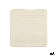 Antislipmat voor in de douche Beige PVC 53 x 52,5 x 1 cm (6 Stuks) 1