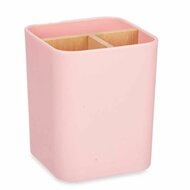 Tandenborstelhouder Roze Bamboe Polypropyleen 9 x 11 x 9 cm (6 Stuks) 2