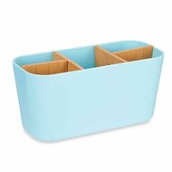 Tandenborstelhouder Blauw Bamboe Polypropyleen 21 x 10 x 9 cm (6 Stuks) 2