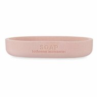 Zeepschaal Roze Hars Bamboe 12,5 x 2,5 x 8,5 cm (6 Stuks) 3