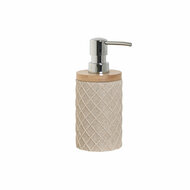 Zeepdispenser Home ESPRIT Beige Hars Bamboe 7 x 9 x 18 cm 1