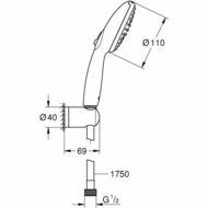 Douchekop Grohe Plastic 3