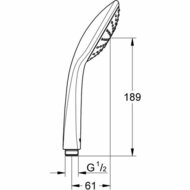 Douchekop Grohe Vitalio Joy 110 1 Positie 3