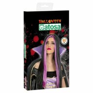 Halloween pruik Paars Fuchsia 1