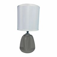 Bureaulamp Versa Adam Grijs Keramisch Textiel (13 x 29 x 10,5 cm) 1