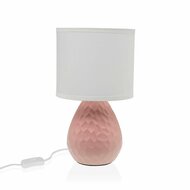 Bureaulamp Versa Roze Wit Keramisch 40 W 15,5 x 27,5 cm 1