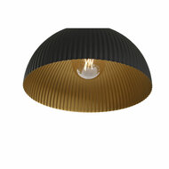 Plafondlamp Home ESPRIT Zwart Gouden Metaal 50 W 35 x 35 x 18 cm 2