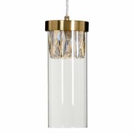 Plafondlamp Kristal Gouden Metaal 11 x 11 x 45 cm 1