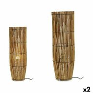 Vloerlamp Natuurlijk Bamboe 21,5 x 62 x 21,5 cm (2 Stuks) 1