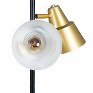 Vloerlamp 30 x 30 x 155 cm Zwart Gouden Metaal 4