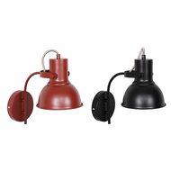 Muurlamp DKD Home Decor 15 x 20 x 28 cm 16,5 x 26 x 28 cm Rood Zwart Metaal 220 V 50 W Loft (2 Stuks) 1