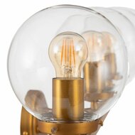 Muurlamp 60 x 20 cm Kristal Gouden Metaal 5