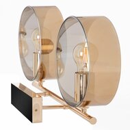 Muurlamp 50 x 14 x 41,6 cm Kristal Gouden Metaal 4