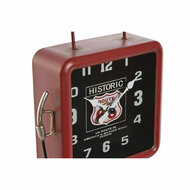 Tafelklok Home ESPRIT Rood Metaal gasolinera 18 x 10 x 34 cm 2