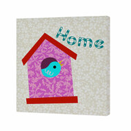 Canvas HappyFriday Moshi Moshi House Multicolour 27 x 27 cm 1