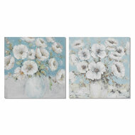 Schilderij DKD Home Decor 100 x 2,8 x 100 cm Vaas Shabby Chic (2 Stuks) 1