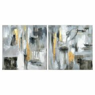 Schilderij DKD Home Decor Abstract 80 x 3 x 80 cm Loft (2 Stuks) 1