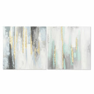 Schilderij DKD Home Decor Abstract 80 x 3 x 80 cm Modern (2 Stuks) 1