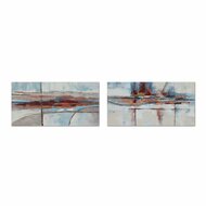 Schilderij DKD Home Decor 140 x 2,8 x 70 cm Abstract Modern (2 Stuks) 1