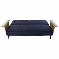 Slaapbank DKD Home Decor Blauw Bruin Zwart Metaal Modern Stads 203 x 87 x 81 cm 2