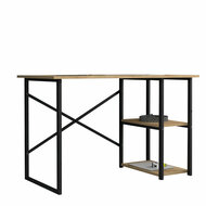 Bureau Alexandra House Living Zwart Ek Metaal Hout MDP 120 x 75 x 60 cm industrial 1