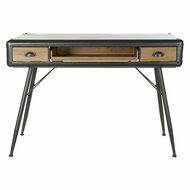 Bureau DKD Home Decor Natuurlijk Lichtgrijs Metaal Spar Sparrenhout 118 x 52 x 84 cm 4