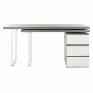 Bureau DKD Home Decor Natuurlijk Grijs Metaal MDF (150 x 120 x 75 cm) 7