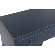 Bureau DKD Home Decor Blauw Gouden Metaal Pijnboom Hout MDF 110 x 35 x 78 cm 2