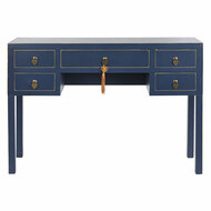 Bureau DKD Home Decor Blauw Gouden Metaal Pijnboom Hout MDF 110 x 35 x 78 cm 6