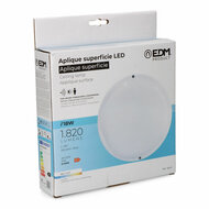 Wandlamp EDM 32447 Wit Plastic F 18 W 120 W 1820 Lm Bewegingssensor Lichtsensor Cirkelvormig (6400 K) 3