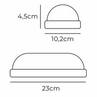 Wandlamp EDM 32449 Wit Plastic F 18 W 120 W 1820 Lm Bewegingssensor Lichtsensor Ovalen (6400 K) 4