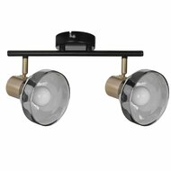 Plafondlamp Activejet AJE-LISA 2P Zwart Gouden Metaal 40 W 3