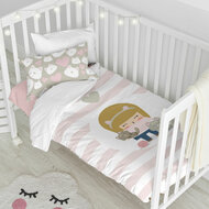 Dekbedovertrek set HappyFriday Happynois Kitty Multicolour Wieg voor baby&amp;apos;s 2 Onderdelen 2