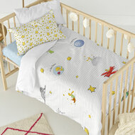 Dekbedovertrek set HappyFriday Le Petit Prince Son Monde Multicolour Wieg voor baby&amp;apos;s 2 Onderdelen 2