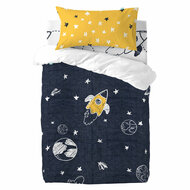 Dekbedovertrek set HappyFriday Mr Fox Starspace  Multicolour Wieg voor baby&amp;apos;s 2 Onderdelen 1