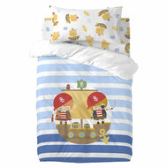 Dekbedovertrek set HappyFriday Happynois Pirate Ship Multicolour Wieg voor baby&amp;apos;s 2 Onderdelen 1