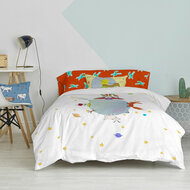 Dekbedovertrek set HappyFriday Le Petit Prince Multicolour Bed van 80/90 2 Onderdelen 3