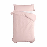 Dekbedovertrek set HappyFriday Basic Kids Licht Roze Bed van 80/90 2 Onderdelen 1