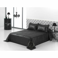 Sprei Hosteline BLACK LINE Zwart Bed van 90 Bed van 105 (2 Onderdelen) 1