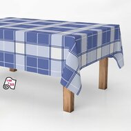 Tafelkleed op rol Exma Anti-vlek Blauw Geruit Klassiek 140 cm x 25 m 2