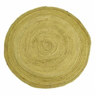 Tapijt Groen Jute 120 x 120 cm 1