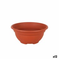 Bloempot Dem Greentime Rond Kom Bruin &oslash; 20 x 9 cm (12 Stuks) 1