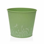 Bloempot Versa Zink Groen Metaal (16 cm) 1