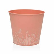 Bloempot Versa Zink Oranje Metaal (16 cm) 1