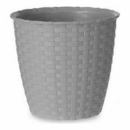 Bloempot Stefanplast Grijs Plastic 14 x 13 x 14 cm (12 Stuks) 2