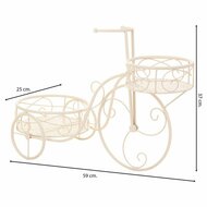 Bloempotstandaard Alexandra House Living Wit Metaal Ijzer Fiets 30 x 61 x 55 cm 3