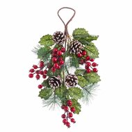 Deurhanger Kerstmis Rood Groen Natuurlijk Plastic 43 cm 1