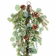 Deurhanger Kerstmis Groen Natuurlijk Rotan Plastic 71,12 cm 2