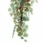 Deurhanger Kerstmis Groen Natuurlijk Rotan Plastic 71,12 cm 3